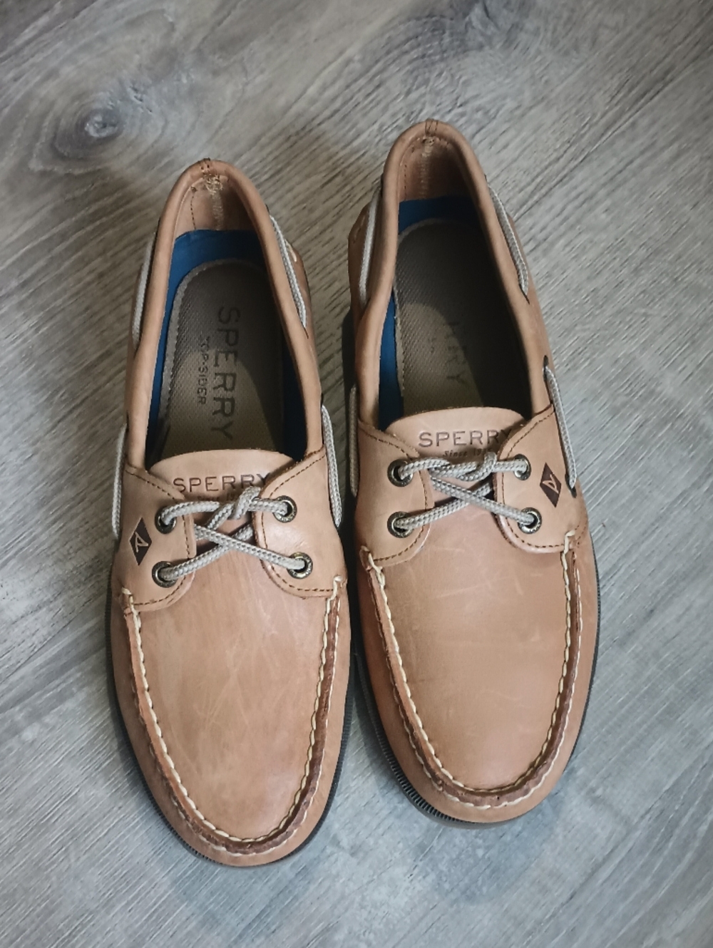 Sperry Authentic Original Leather Loafers (Tan) A-